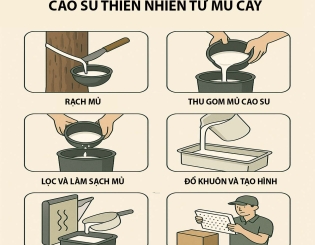 Công nghệ sản xuất nệm cao su thiên nhiên