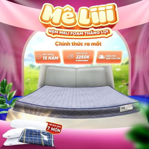 Nệm Meli Foam Thắng Lợi ( New ra mắt 2026 )