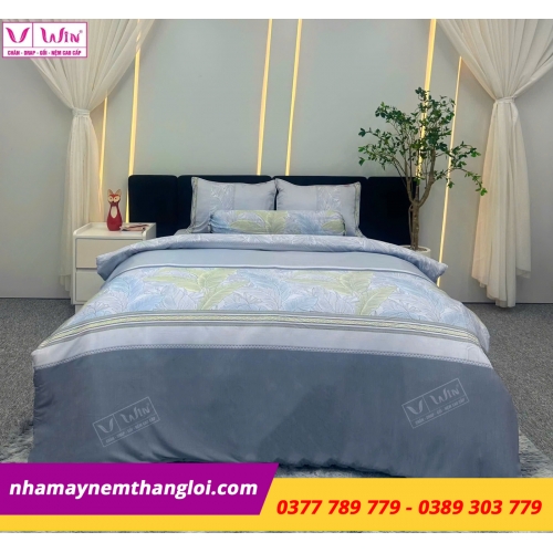 Bộ  Drap - Lụa Tencel 4 món ( hoa văn )