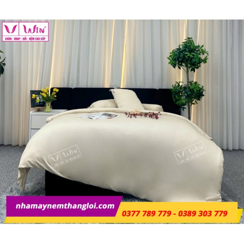 Bộ  Drap - Lụa Tencel 4 món ( màu trơn )