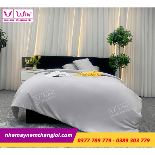 Bộ  Drap - Lụa Tencel 4 món ( màu trơn )