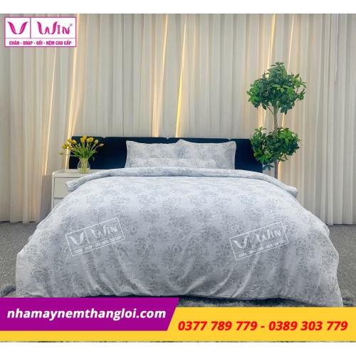 Bộ  Drap - Lụa Tencel 4 món ( hoa văn )