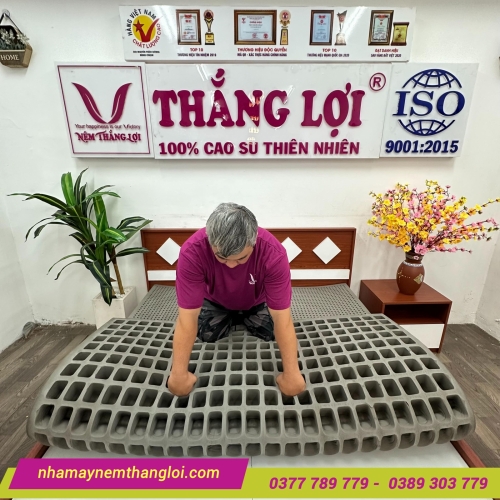 Nệm cao su thiên nhiên BoBo than hoạt tính Thắng Lợi