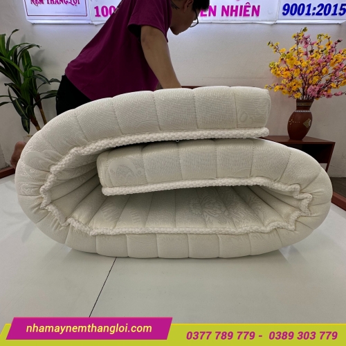Nệm Foam nhân tạo gấm nhung Thắng Lợi