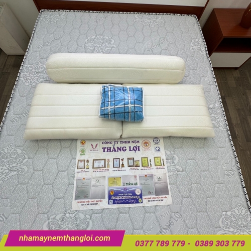 Nệm Foam nhân tạo gấm nhung Thắng Lợi