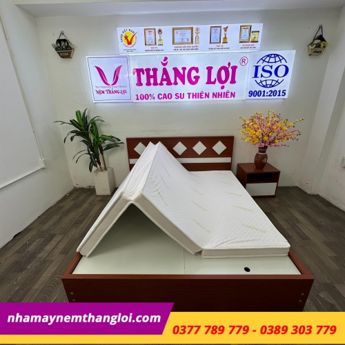 Nệm cao su non cao cấp Thắng Lợi gấp 3