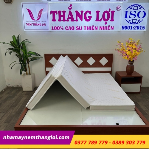 Nệm cao su non cao cấp Thắng Lợi gấp 3