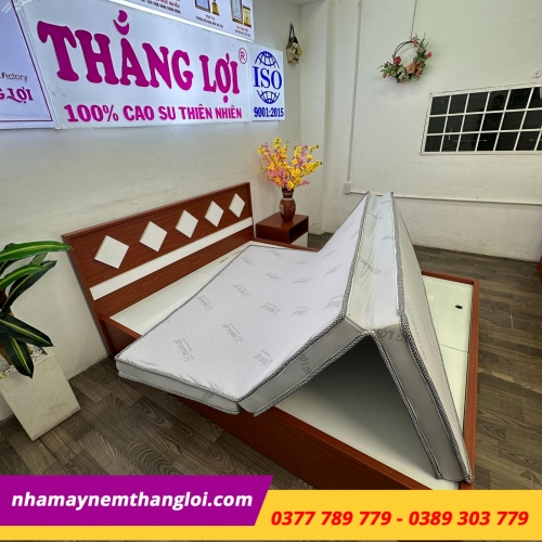 Nệm foam hoạt tính cao cấp Thắng Lợi gấp 3