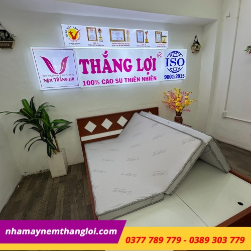 Nệm foam hoạt tính cao cấp Thắng Lợi gấp 3
