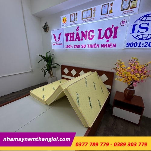 Nệm cao su non Thắng Lợi gấp 3