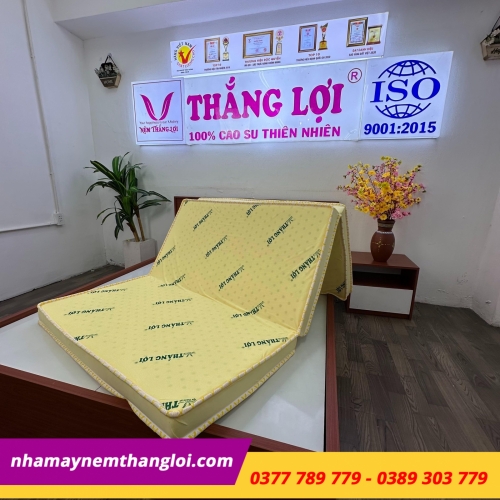 Nệm cao su non Thắng Lợi gấp 3
